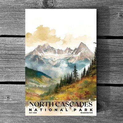 North Cascades National Park Poster, Travel Art, Office Poster, Home Decor | S4 - image3